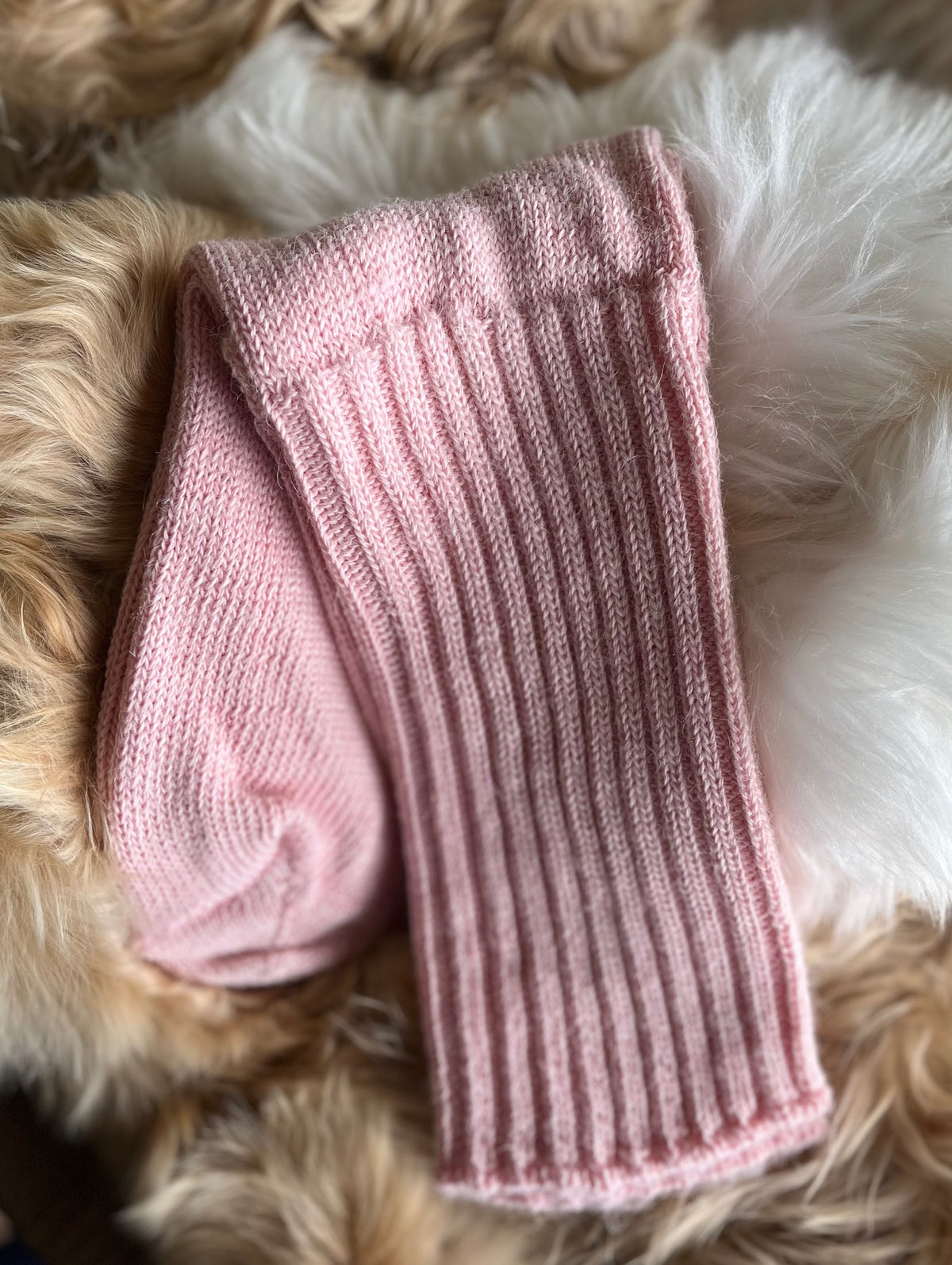 Soft Topped Alpaca Bed Socks
