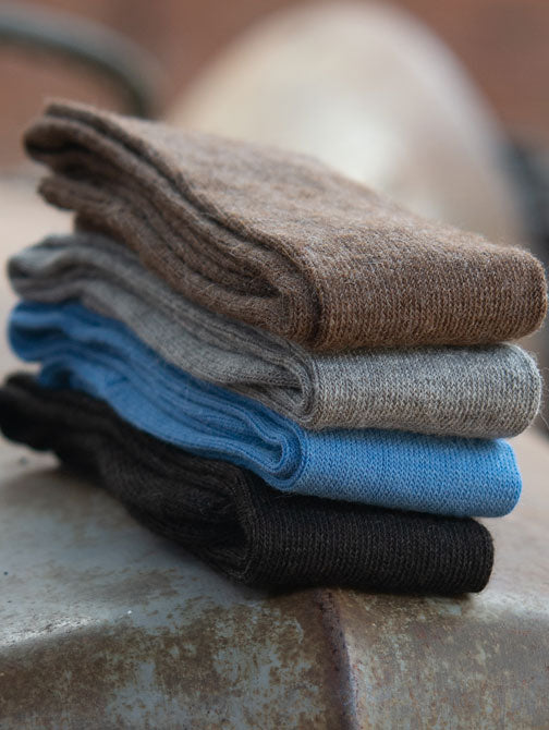 Knee length everyday alpaca socks