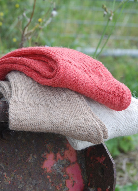 Alpaca bed socks soft top