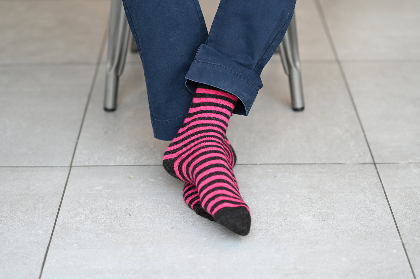 Alpaca Striped Everyday Socks