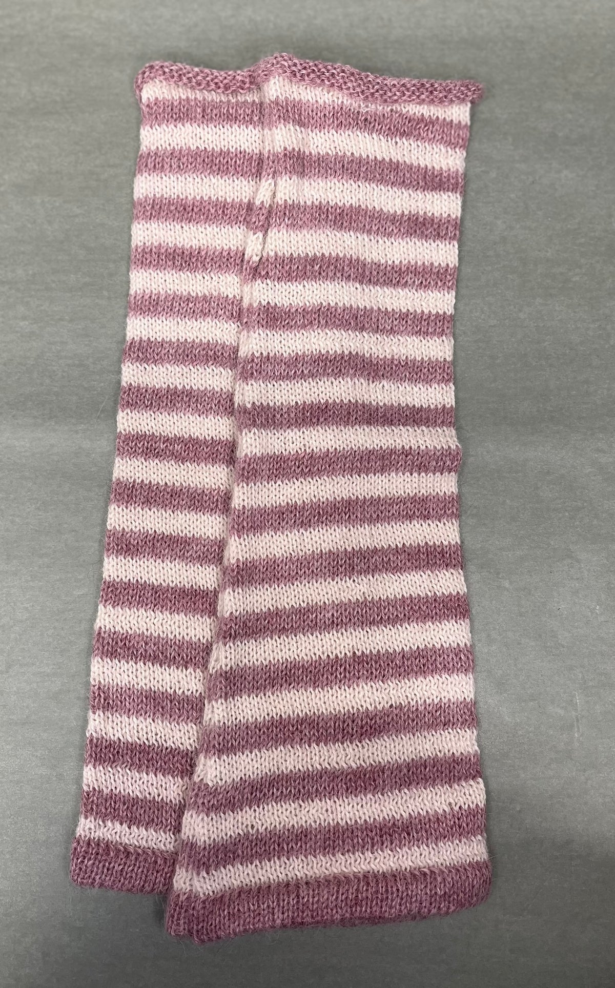 Alpaca Long Stripe Mittens