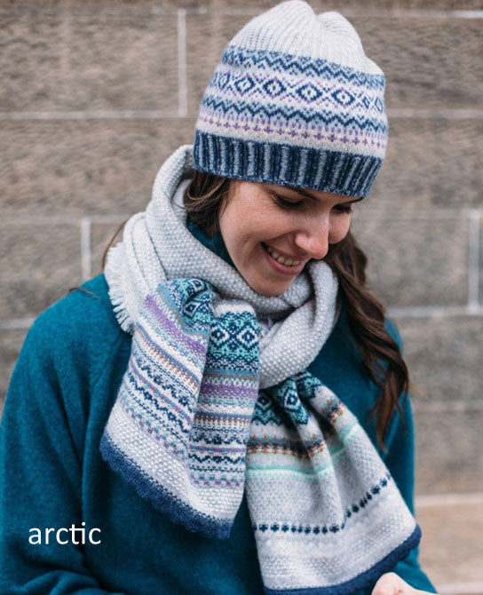 Fairisle merino scarf