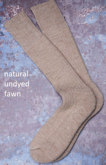 Alpaca three quarter length socks