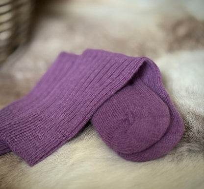 Alpaca Ribbed Socks For Children