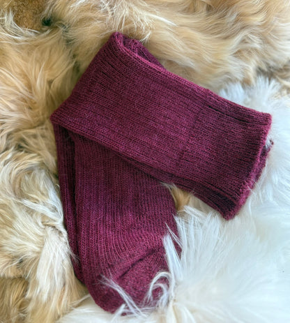 Alpaca Short Ribbed Socks