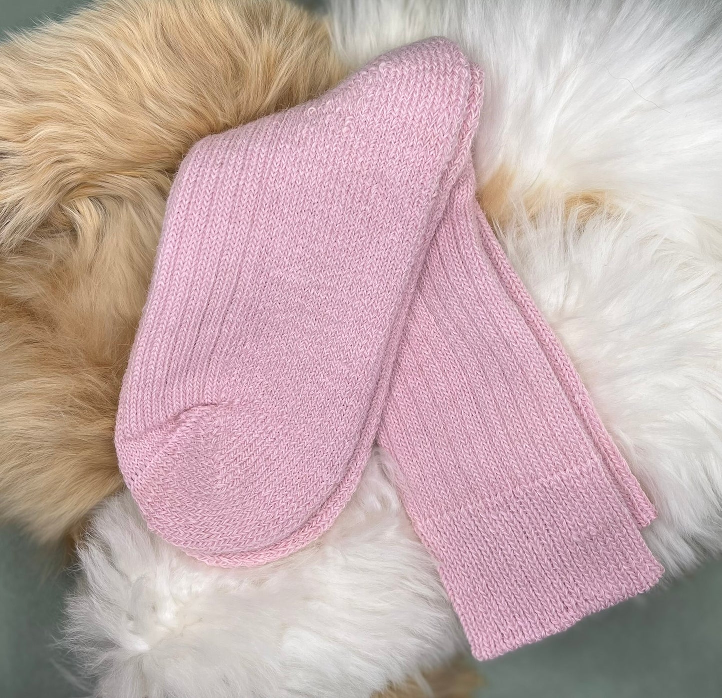 Alpaca Short Ribbed Socks