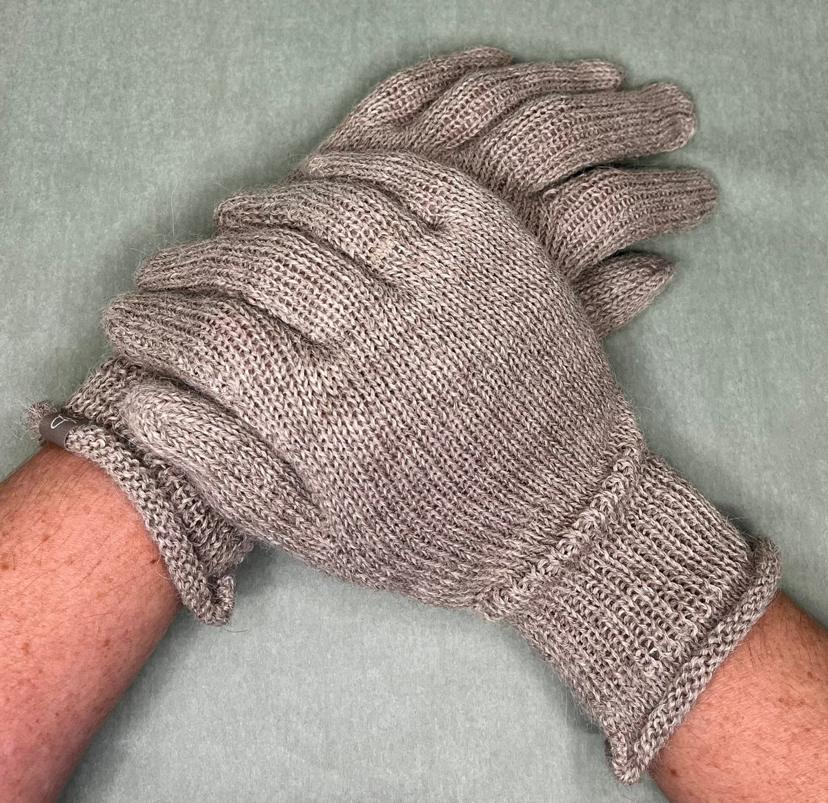 oyster alpaca gloves