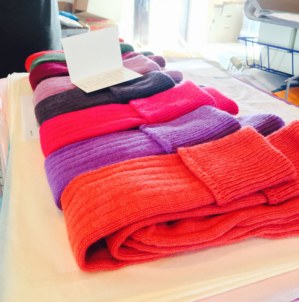 bright colour country socks
