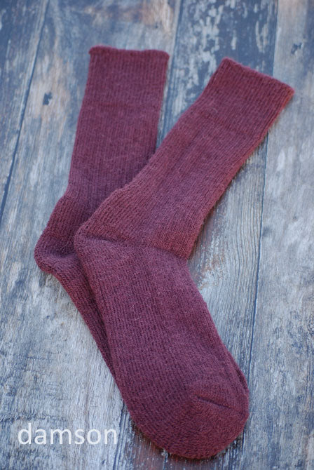 Alpaca Short Ribbed Socks