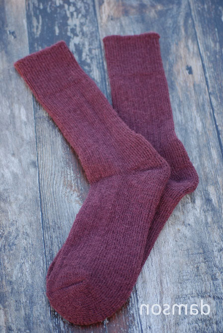 Alpaca Ribbed Socks For Children