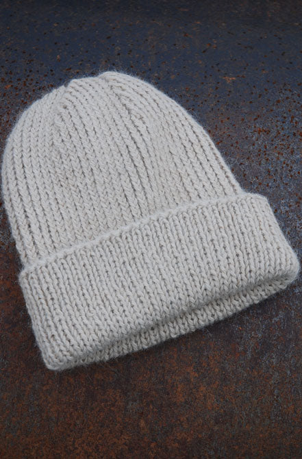 Chunky Alpaca Reversible Beanie