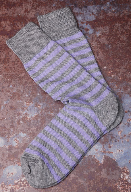 Alpaca Striped Everyday Socks