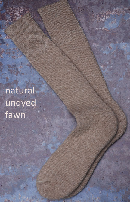 Alpaca Three Quarter Socks