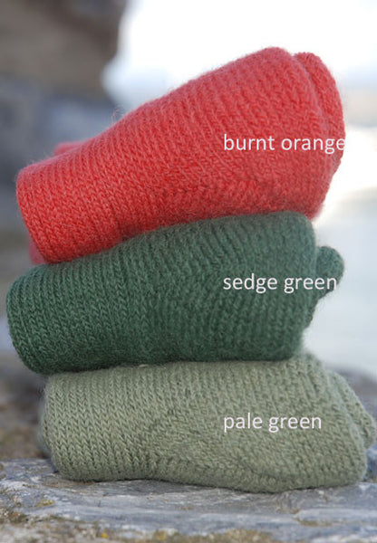 Luxury coloured three quarter length alpaca socks