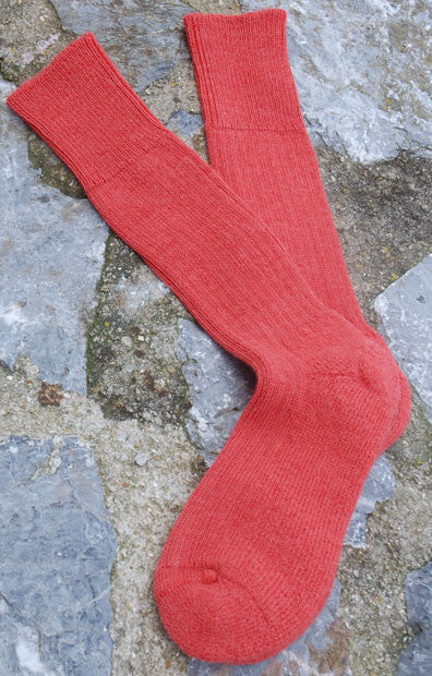 orange alpaca socks