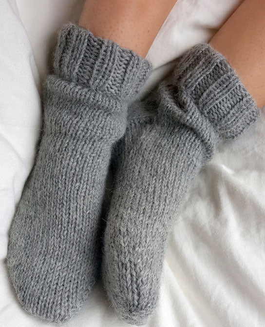 Knitting Set Alpaca Bed Socks