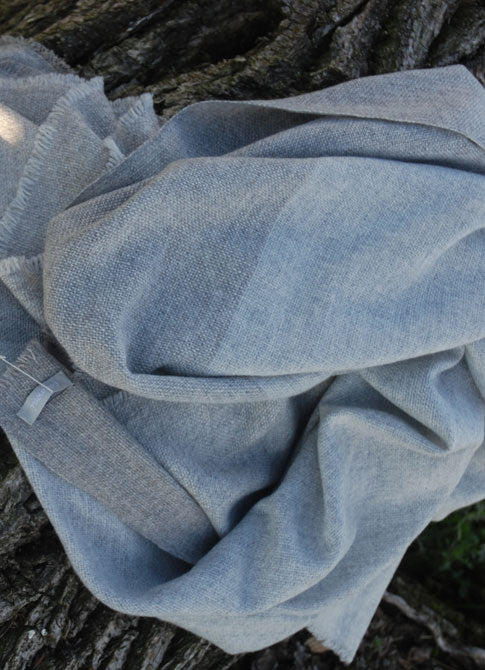 pale grey cashmere scarf