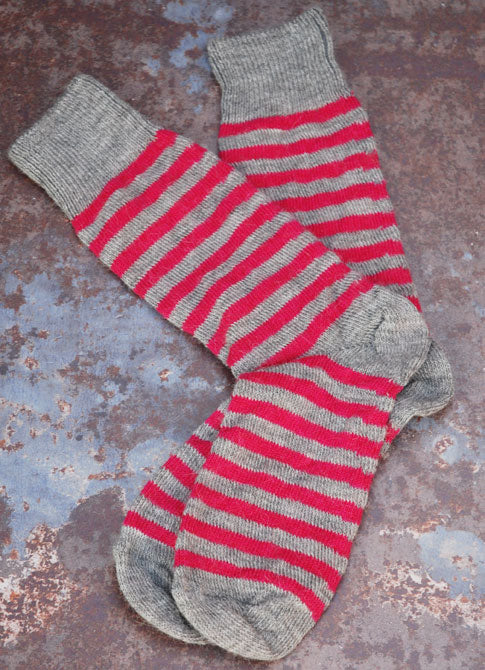 Alpaca Striped Everyday Socks