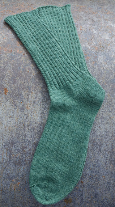 Sedge Green Alpaca socks