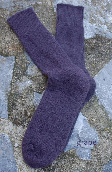 Alpaca Short Ribbed Socks