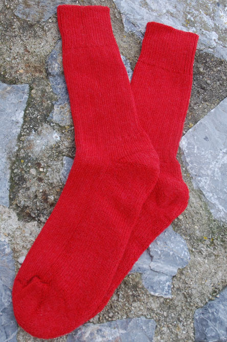 Alpaca Short Ribbed Socks