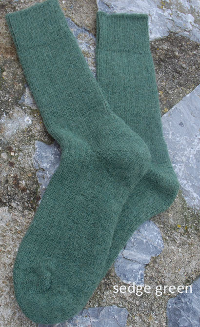 Alpaca Short Ribbed Socks
