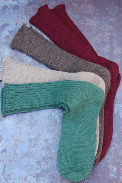 Alpaca soft topped socks