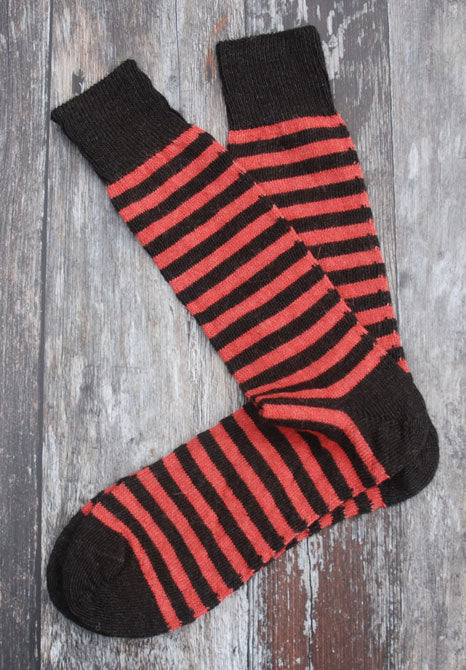 Alpaca Striped Everyday Socks