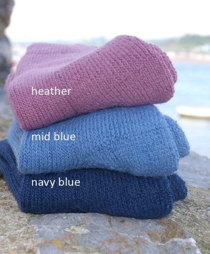 Alpaca three quarter length socks